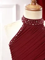 Kids Girls Ballet Leotard Dress for Lyrical Jazz Latin Dance Costume Backless Gymnastics Dress with Flowy Skirt Stage Dancewear - Image 4
