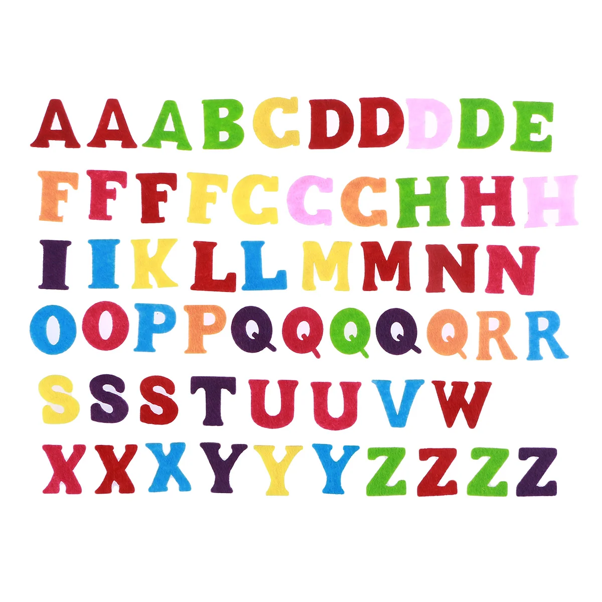 

50Pcs Felt Alphabet Letters Nonwoven Alphabet Letters Stickers Children Educational Learning Toys for DIY Craft Scrapbooking