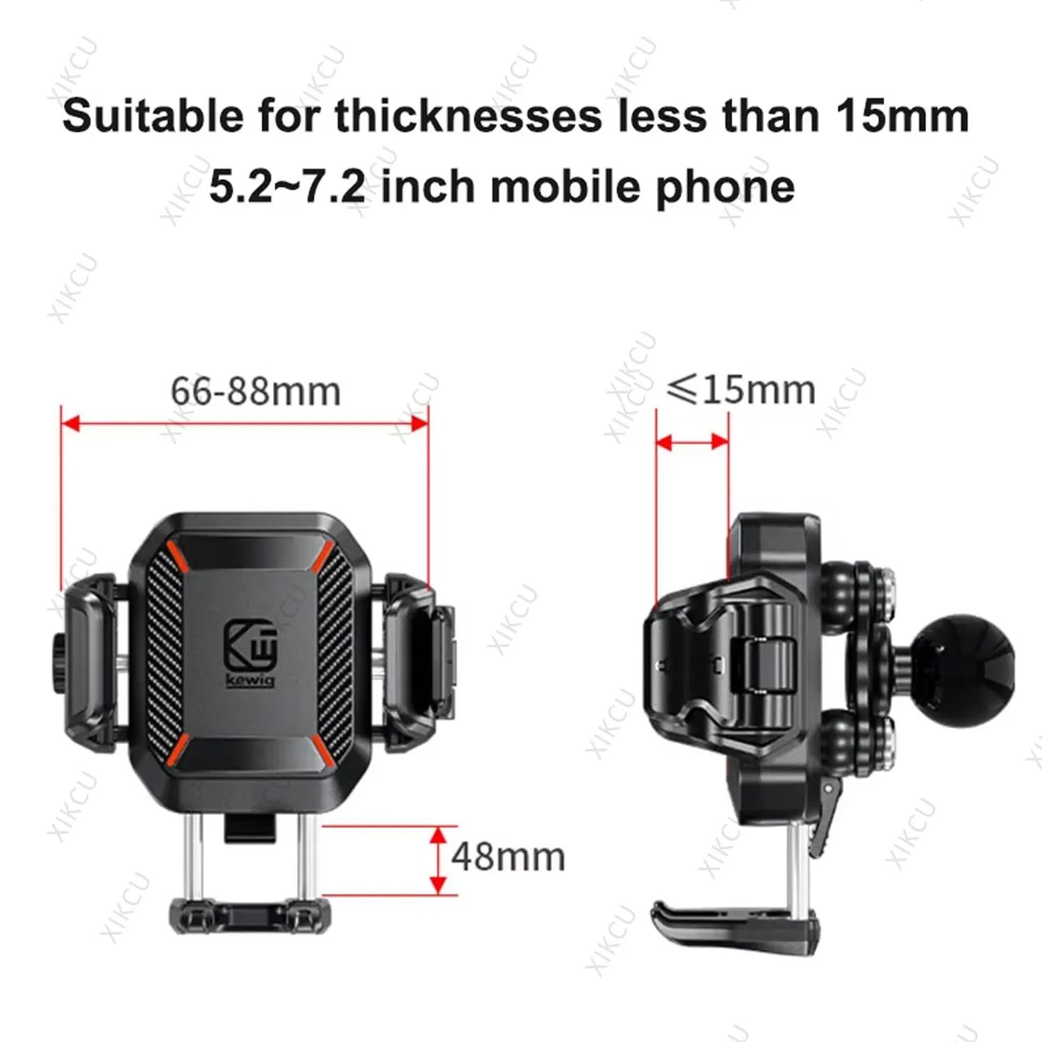 36W USB C Port Motorcycle 15W Wireless Charger Phone Holder Stand for 5.4-7.2" iPhone 17~12 Pro Samsung Xiaomi Bike Mount
