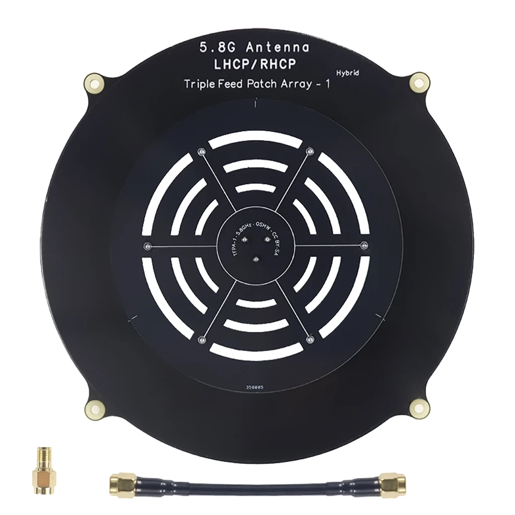 Triple Feed Patch 5,8 GHz 14 dBi High Gain Antenne LHCP RHCP für RC Long Range FPV Drone Receiver Monitor – Detail 3