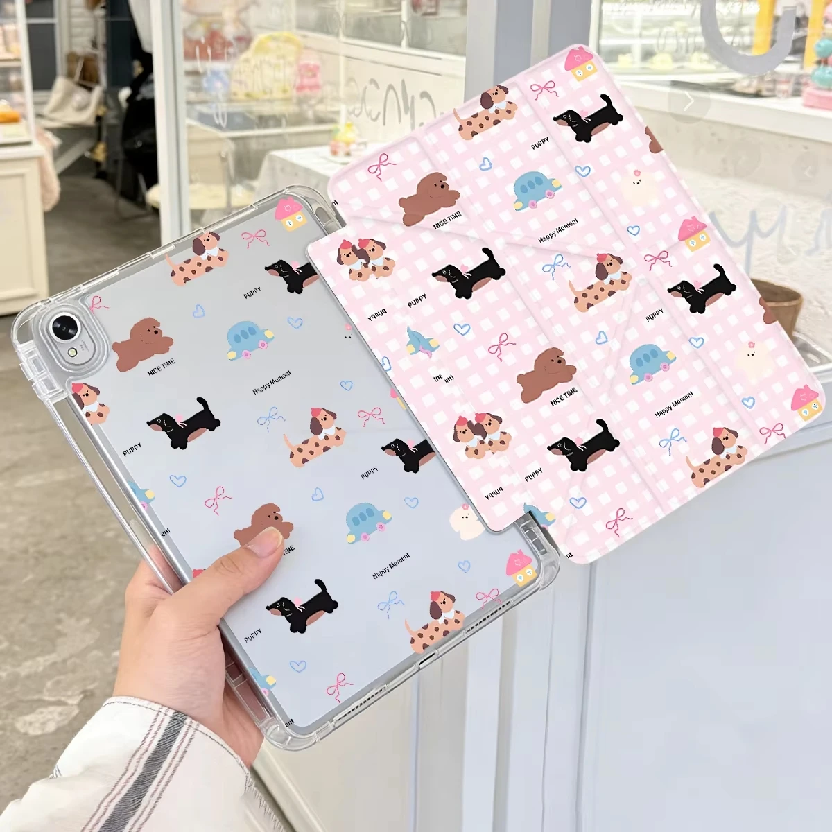 Pink Cherry Print Tablet Case - Stylish Protective Cover