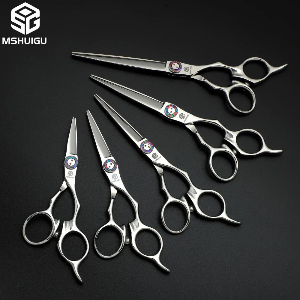 MSHUIGU 6,3-Zoll Professionelle Friseurschere Japan VG10 High-End Salon Haarschnitt Werkzeug mit Metall Schalldämpfer Friseurausrüstung – Detail 7