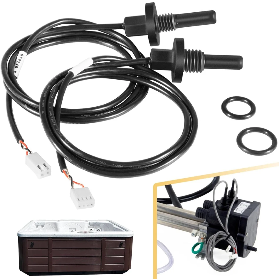 

TML 34-01395-K Sensor Kit with O-Rings 2 Pin High-Limit Thermistor Sensor and 4 Pin Control Thermistor Sensor Fit for Hot Spring