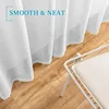 4 Panels White Sheer Curtains 108 inches Long Rod Pocket Semi Sheer Curtain Translucency Balance Privacy Voile Window Drapes 6