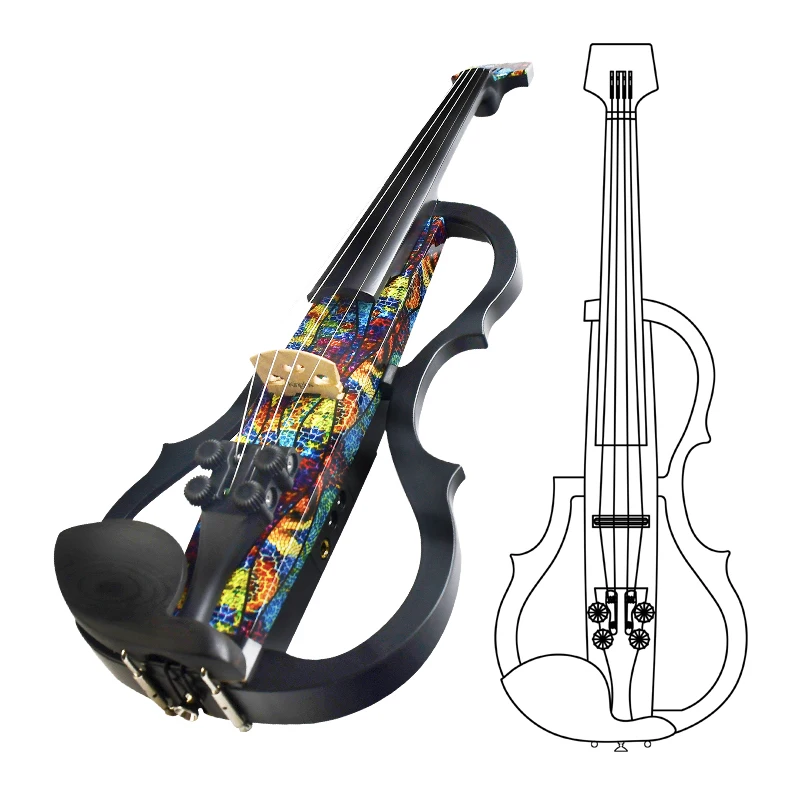 Electric violins from Kinglos China factory ZNDS-2305 musical instruments
