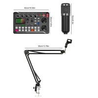 Podcast Microphone Suit with Sound Card Audio Mixer Noise Cancelling DJ Mixer Voice Changer Type C Studio Condenser Microphones 6
