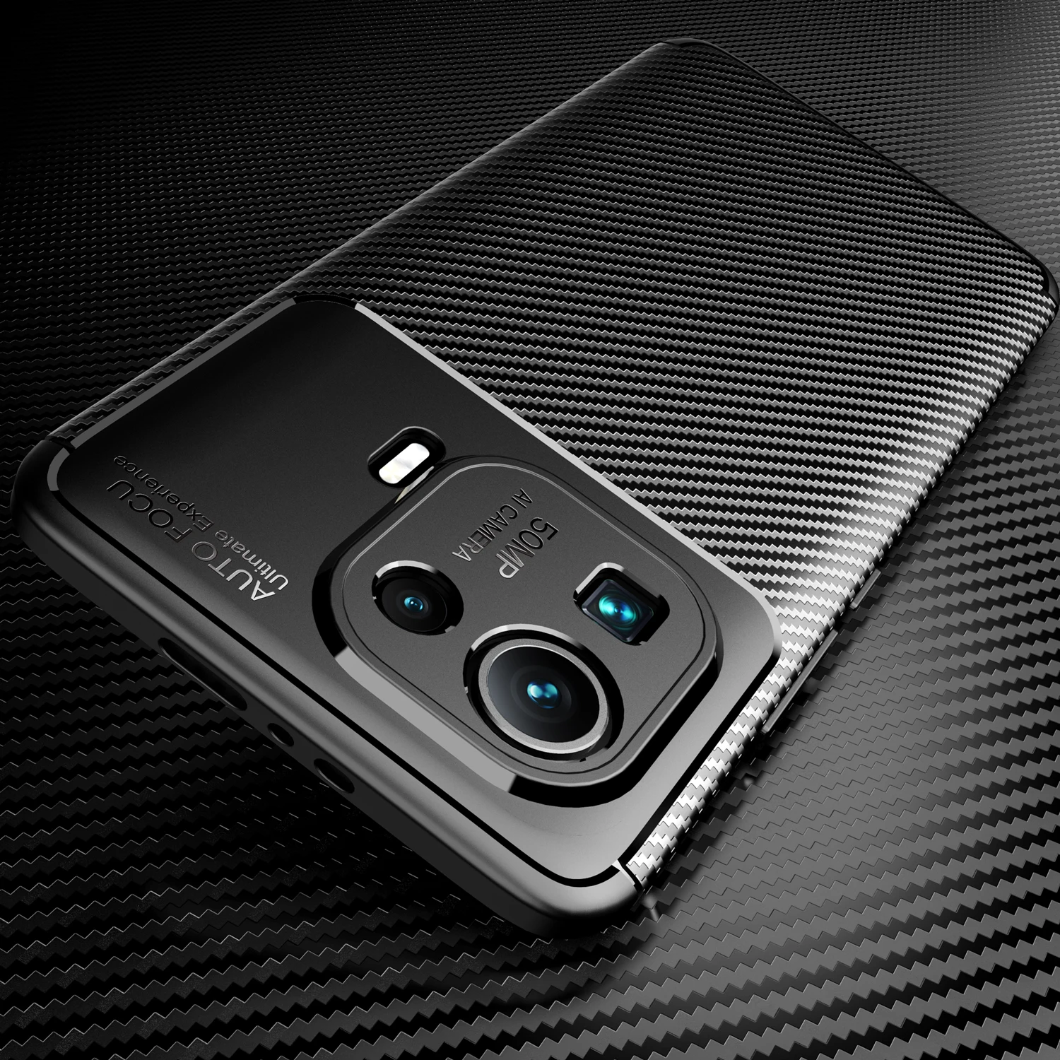 

Carbon Fiber Pattern Case For XIAOMI MI 11 Ultra 11 Lite 11i 5G Indian 11X Pro 11T Pro Shockproof Soft TPU Cover