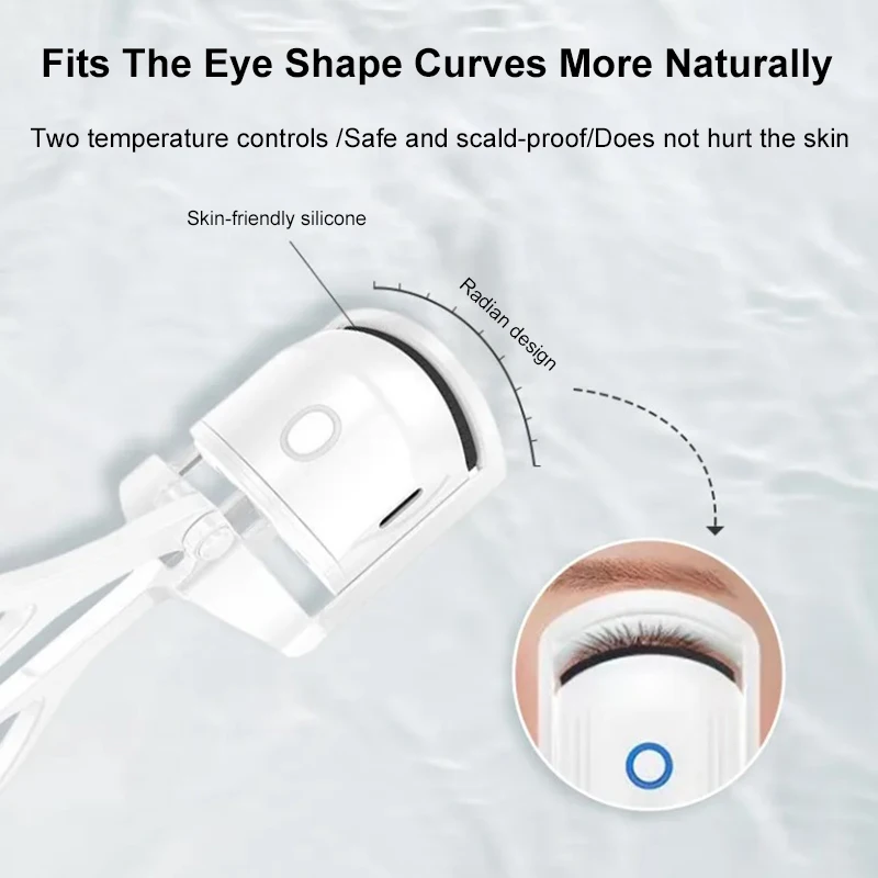 Portable Electric Eyelash Curler Heated Comb Long Lasting Curls