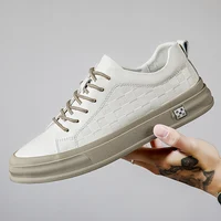 Casual Spring Men's Loafers Shoes Platform Slip on Shoes for Men Leather Sneakers New Comfort Flat Shoes Men's Sneakers