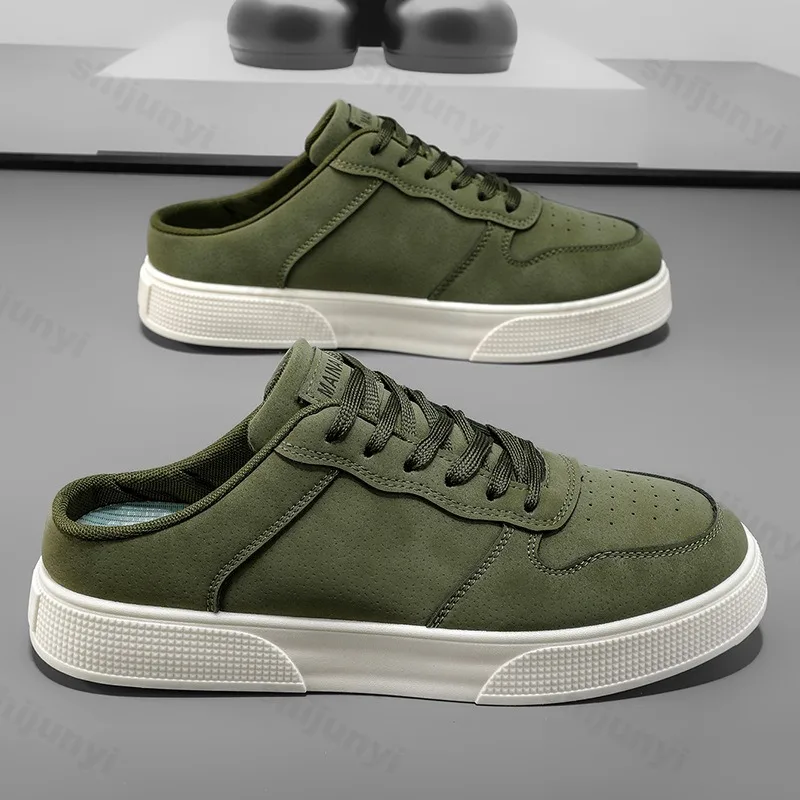 Men's Slippers Summer 2025 Comfortable Non Slip Outdoor Fashion Slippers Large-size 45 46 47 48  Outdoor Sports Half Slippers