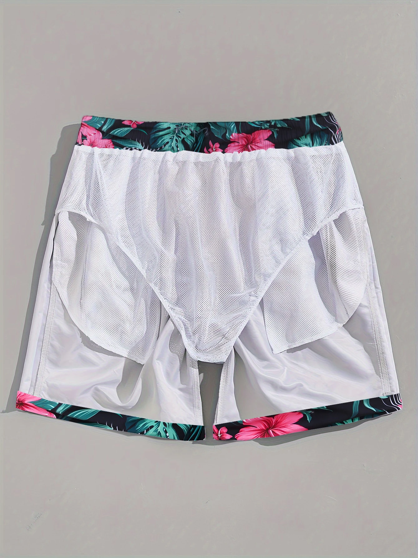 Men's big flower fashion beach shorts 5
