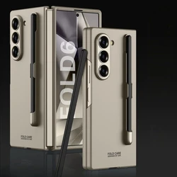 Ultra-Thin Built-in Screen Protect Case with S Pen Holder for Samsung Z Fold 3 (Tai Gray)