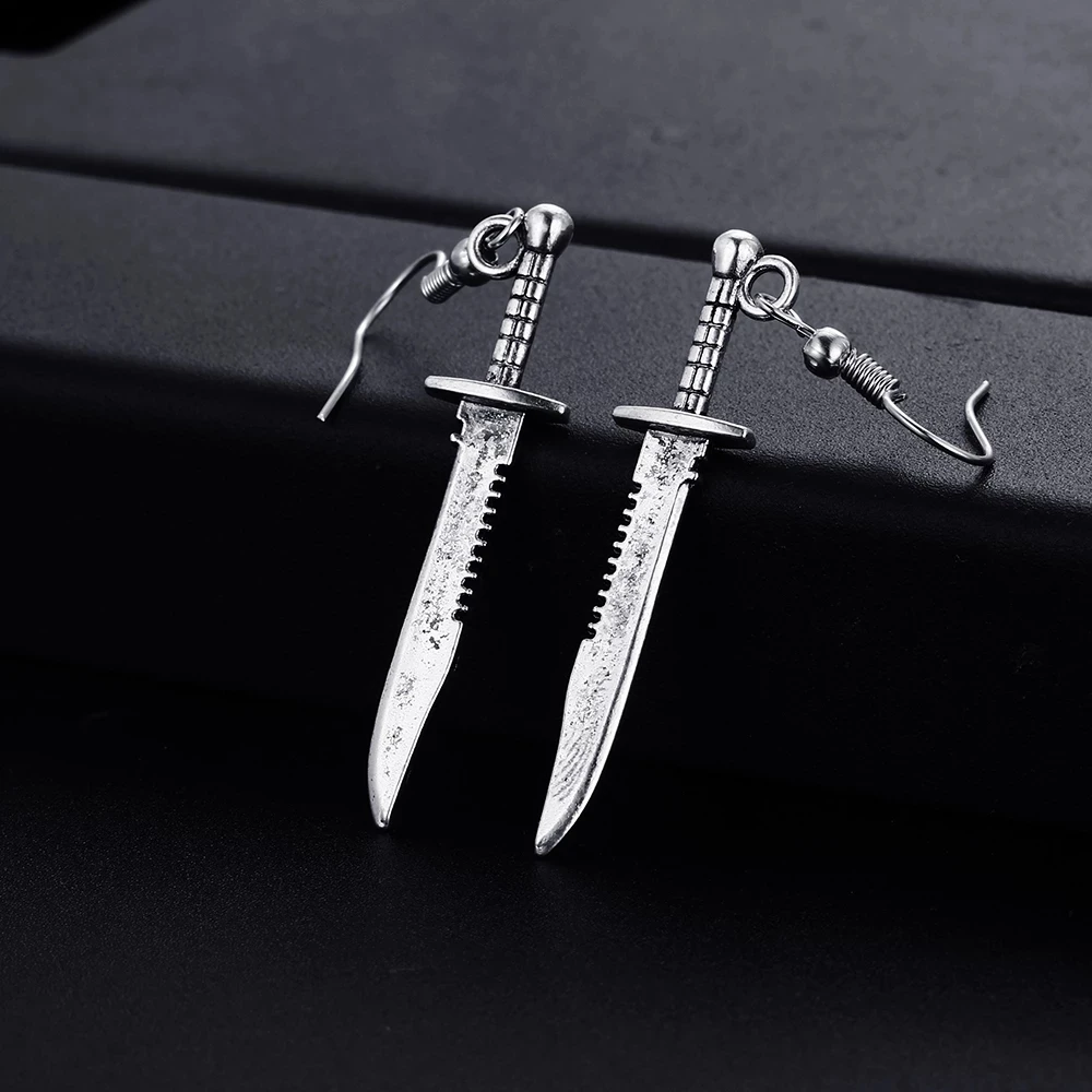 

Creative Dagger Sword Pendant Earrings Women's Niche Design Simple Personality Temperament Girl Party Gift Jewelry