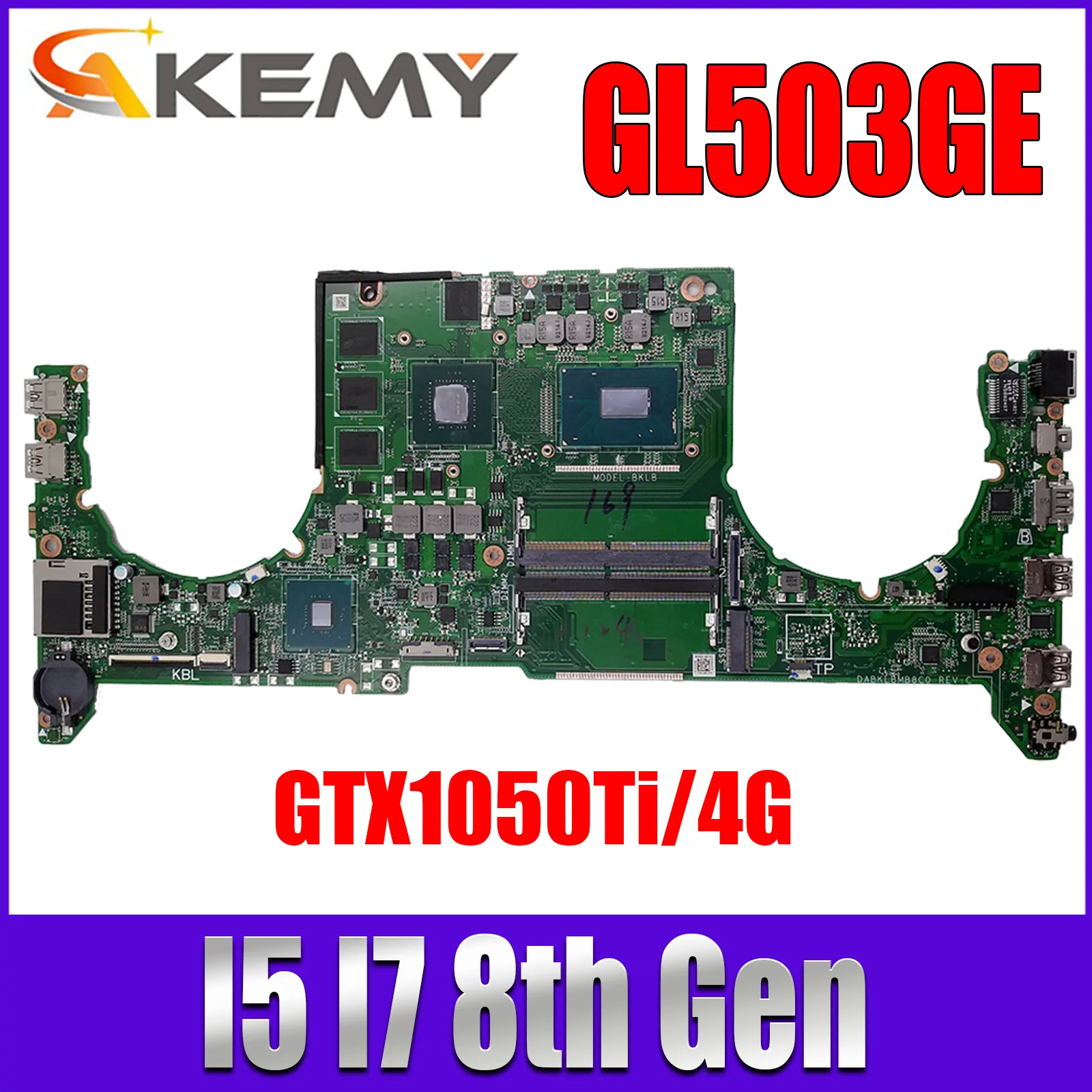 GL503G Mainboard For ASUS ROG Strix S5BE GL503GE PX503GE MW503GE Laptop Motherboard DABKLBMB8C0