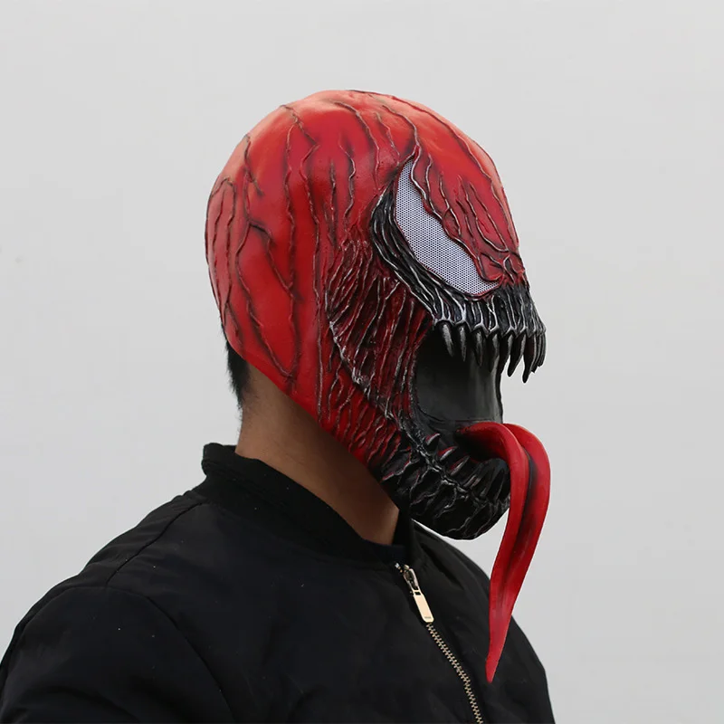 Venom Mask Halloween Dark Cosplay Superhero Venom Latex Horror Mask maschera  di Halloween COS puntelli periferici - AliExpress