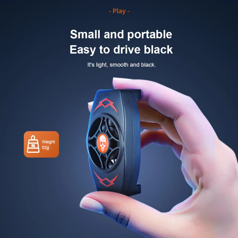 RYRA 휴대 전화 쿨러 휴대용 휴대 전화 라디에이터 전화 냉각 팬은 게임용 열 냉각 전화 온도를 방출합니다.