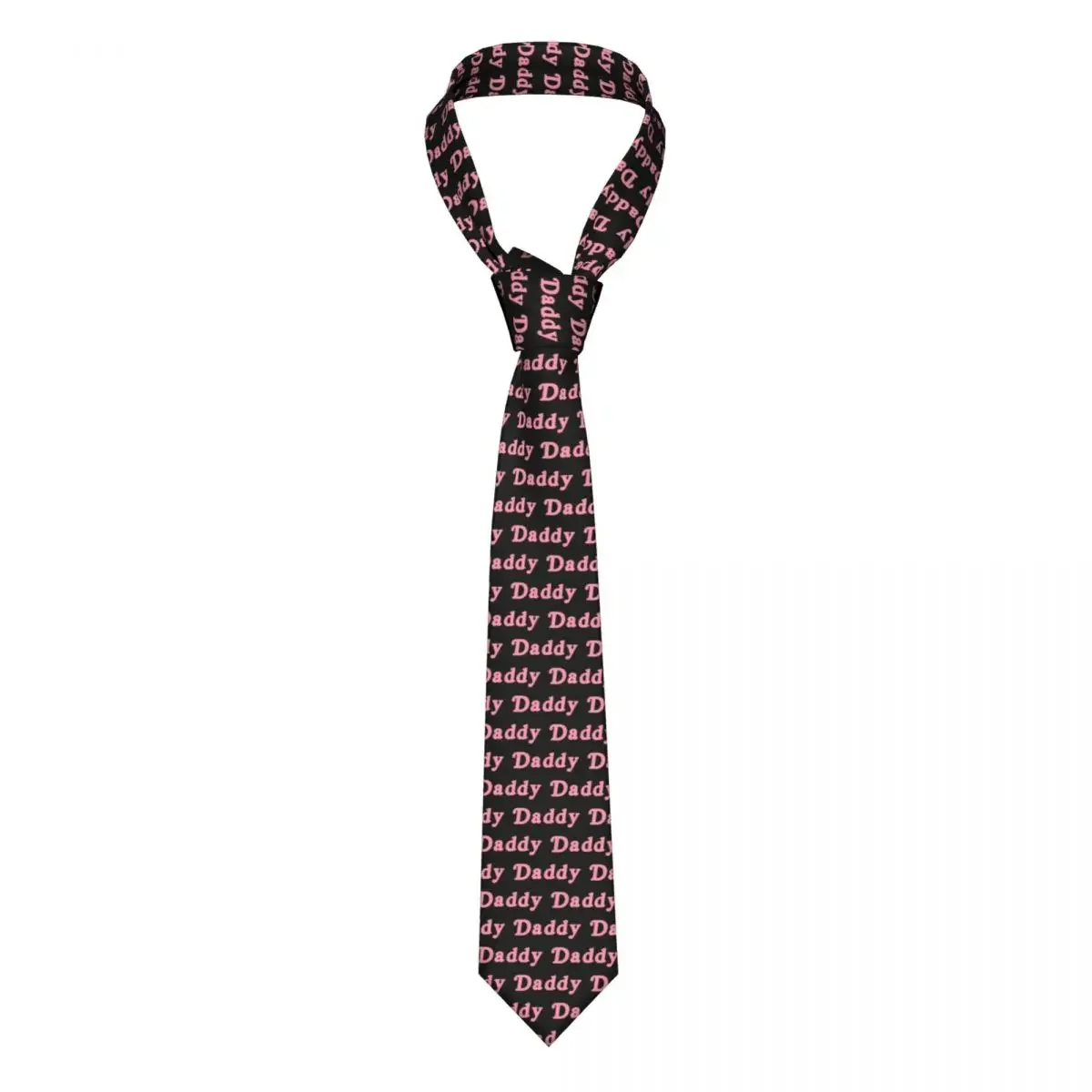 

DADDY Classic Tie BDSM Ties 3D Printed Cravat Street Necktie Narrow 8cm Wide