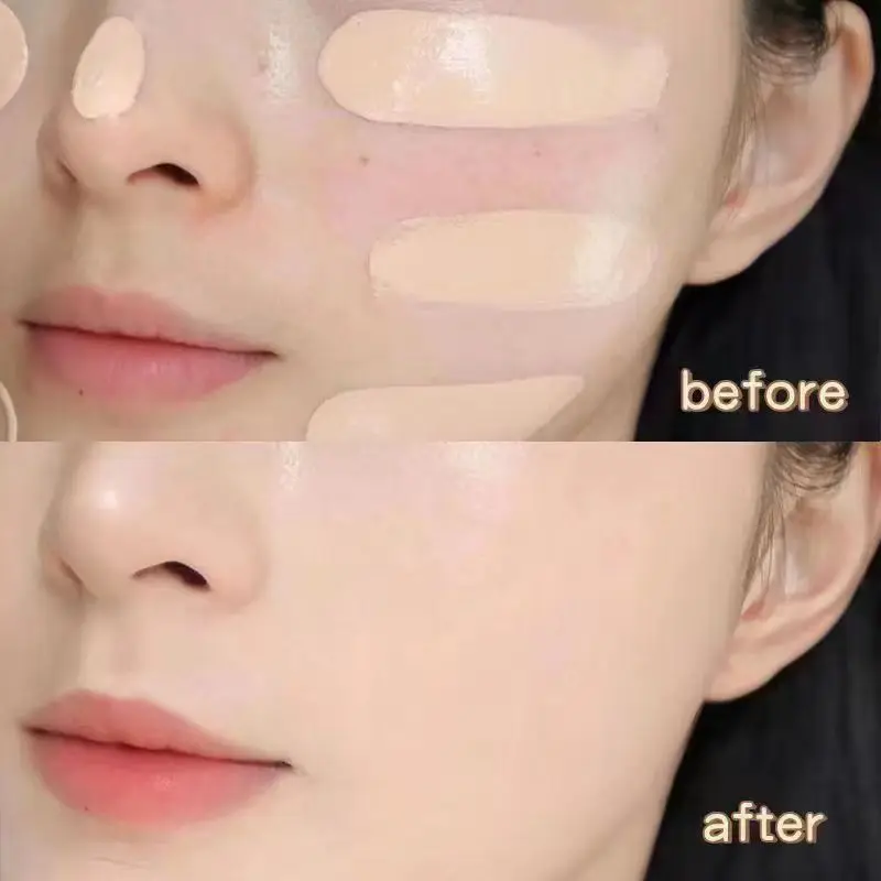 Liquid foundation naturally covers flaws without sticking powder, plain face cream, transparent foundation, conceals blemishes 2