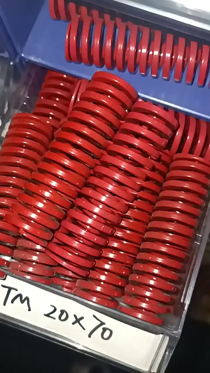 MroMax 14mm OD 300mm Long Red Die Spring - Medium Load Compression Spring For 3D Printer, Mould, Machinery - View #3
