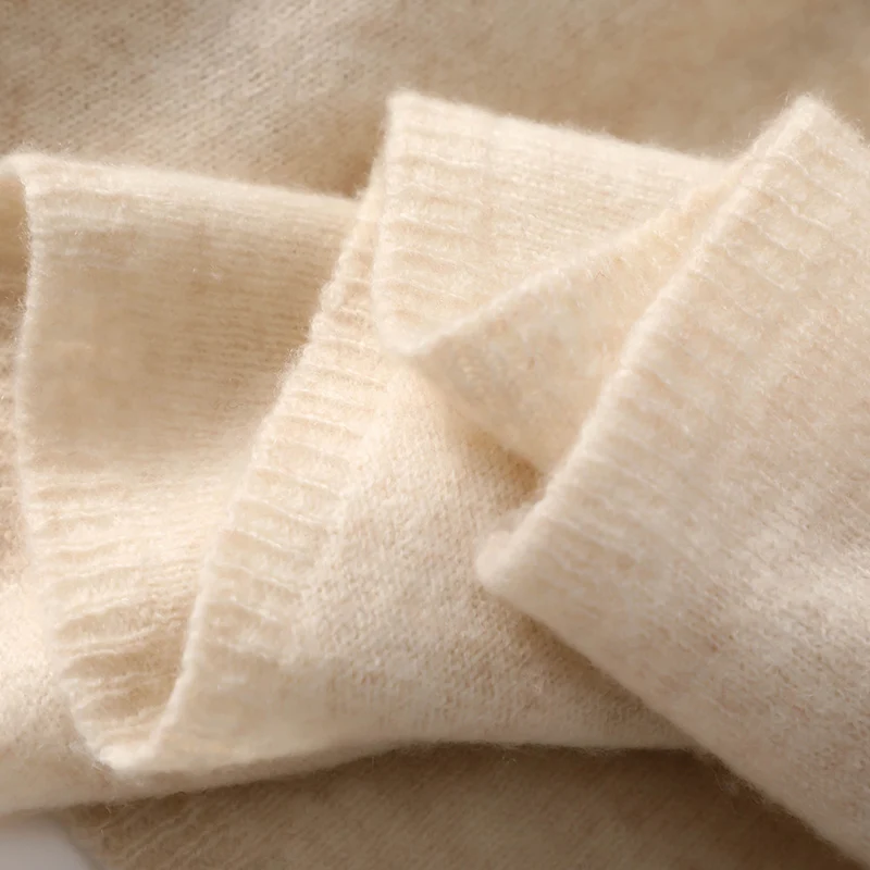 New 100% Cashmere Scarf In Autumn And Winter 180*45CM Men's And Women's Knitted Comfortable Soft Solid Color Scarf Warm Scarf. 3