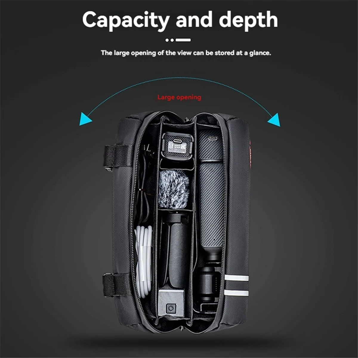 【BAAZ Fast 】 3개의 휴대용 운반 케이스용 보관 가방 포켓 3 액세서리..
