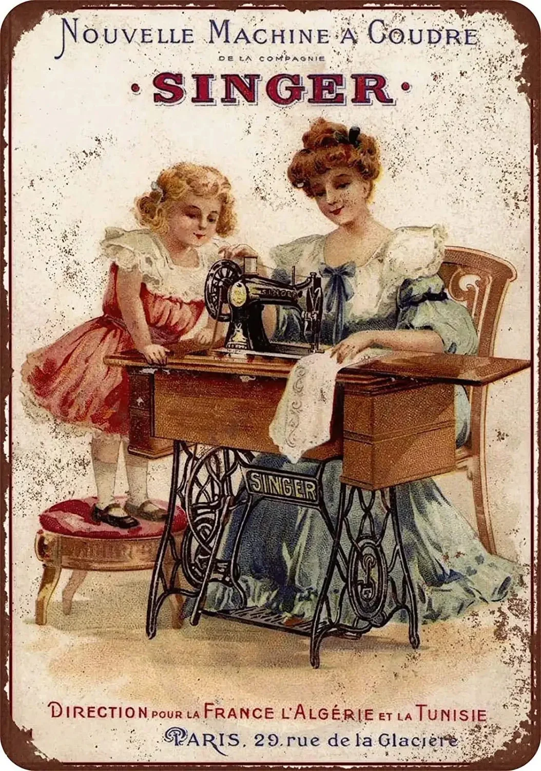 

New Vintage Retro Metal Tin Sign Singer Sewing Machines Home Bar Club Pop Hotel Garage Wall Decor Plaques Plate Posters Signs