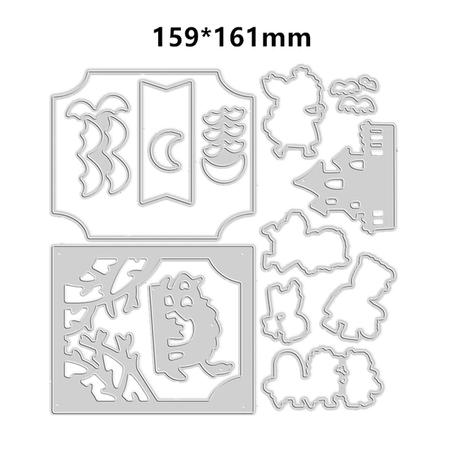 Latest 2023 Mini Catalog Cutting Dies Clear Stamp Birthday Happy for You  Girls Scrapbooking Frame Card Craft - AliExpress