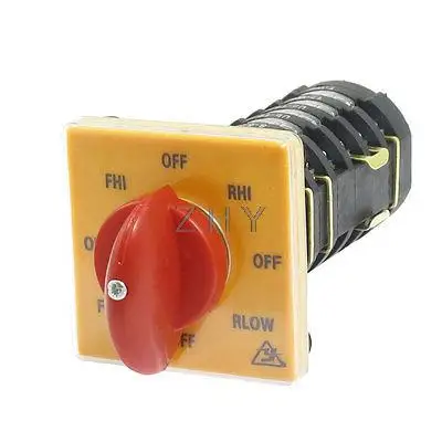 

Latching 8 Position AC 500V 25A 4KW Cam Combination Changeover Switch