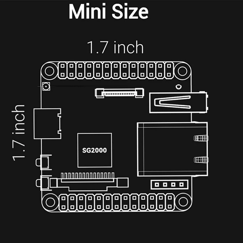 Milk-V Duo S Development Board EMMC 8G RISC-V ARM Support One-Click Switching ARM/RISC-V Startup NO Wifi