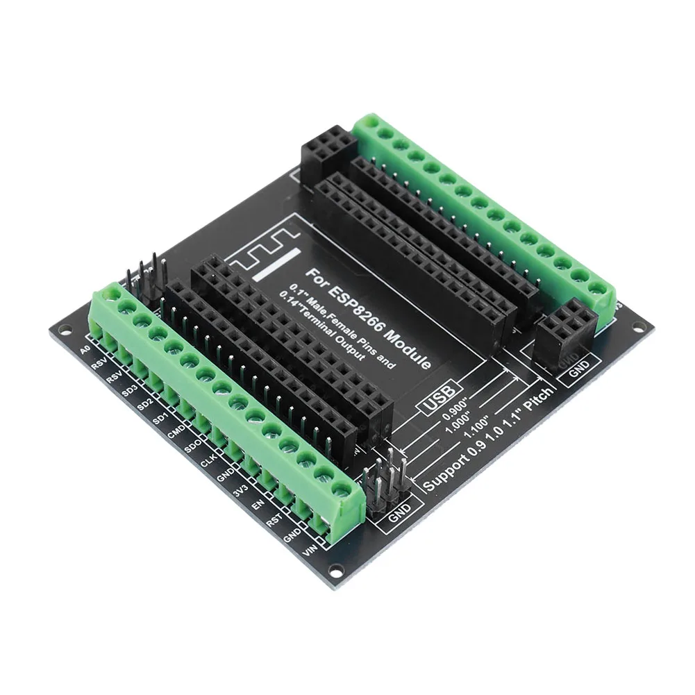 ESP8266 개발 보드용 확장 보드 모듈, GPIO 확장 모듈, 3.5mm/0.14 터미널, 3 가지 유형 출력