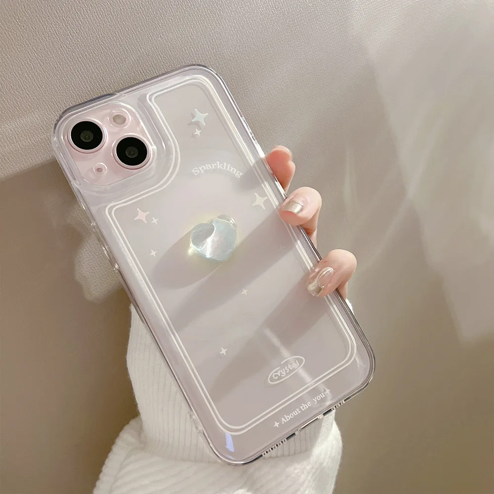 z flip3 case For IPhone cases Three-dimensional crystal love pattern mobile phone case For 11 12 13 Pro Max X XS Max XR 7Plus 8Plus samsung galaxy z flip3 case