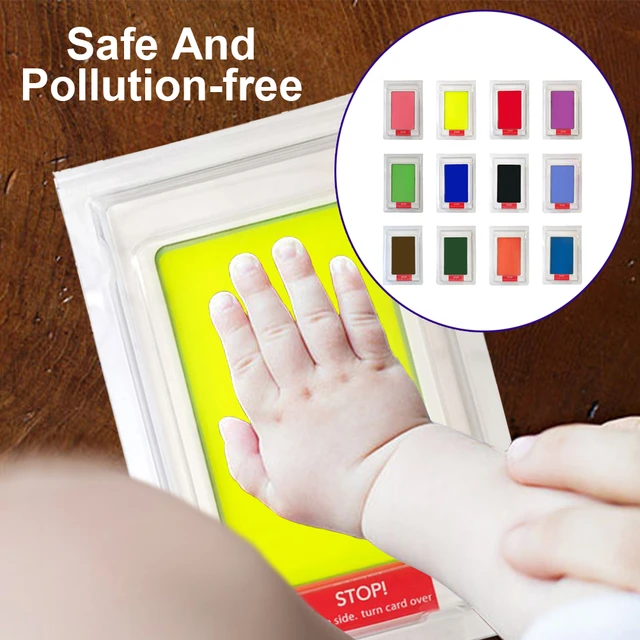 2pcs Baby Foot Or Hand Print Set,footprint Baby Ink Pad,baby Hand Print,baby  Handprint Picture Frame,baby Print Paint,baby Handprint And Footprint