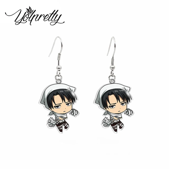 2023 Nova Chegada Anime Ataque aos Titãs Personagens Artesanato Epóxi  Acrílico Fish Hook Dangles Brincos - AliExpress