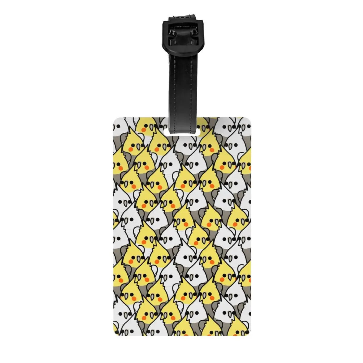 

Custom Parrot Birds Cockatiel Squad Luggage Tag Privacy Protection Animal Baggage Tags Travel Bag Labels Suitcase