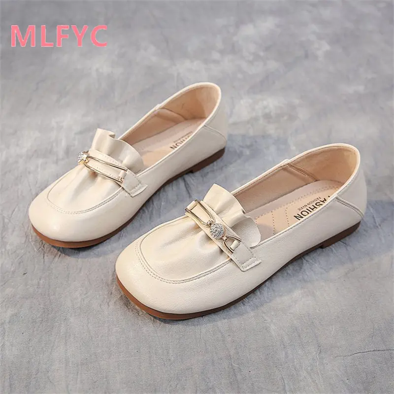 Single-shoe women 2023 new spring autumn fashion shallow mouth square head slouchers low top female shoes casual shoes