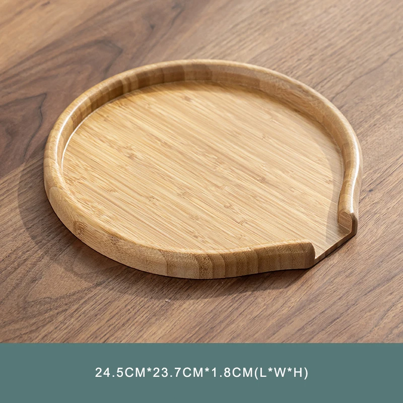 פיני במבוק תה מגש סיני קונג פו תה אביזרי טבעי חומרי תה שירות צלחת תה