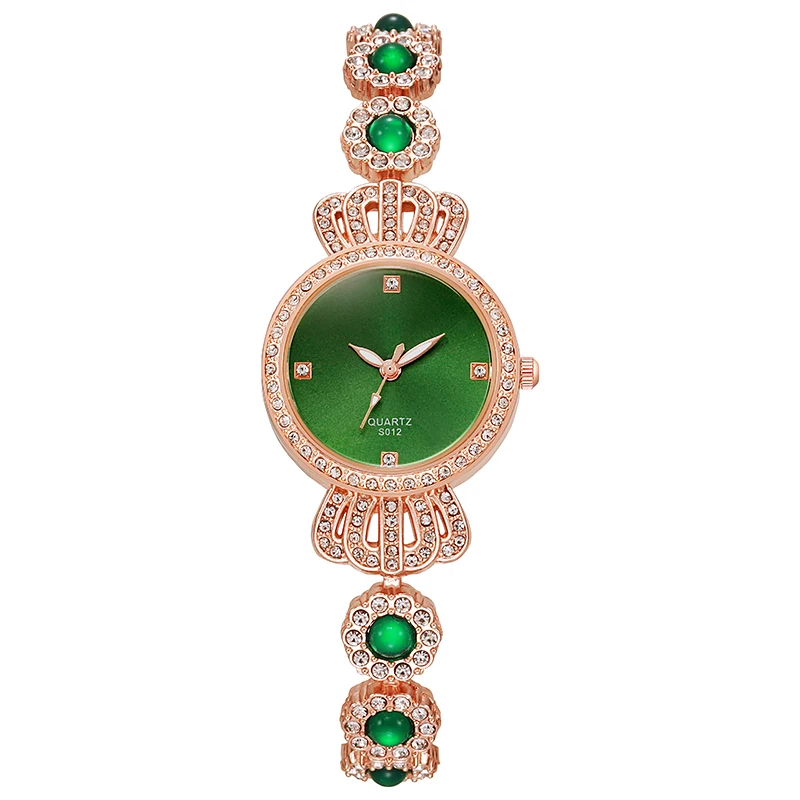 Новинка от производителя, женские часы с внешней торговлей, зеленый браслет, темпераментные кварцевые часы для девушек, оптовая продажа