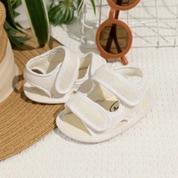 KIDSUN Summer Sandals Baby Girls Boys Shoes Open Toe Infant Shoes Newborn Rubber Sole Non-Slip First Walker Crib Shoes 5