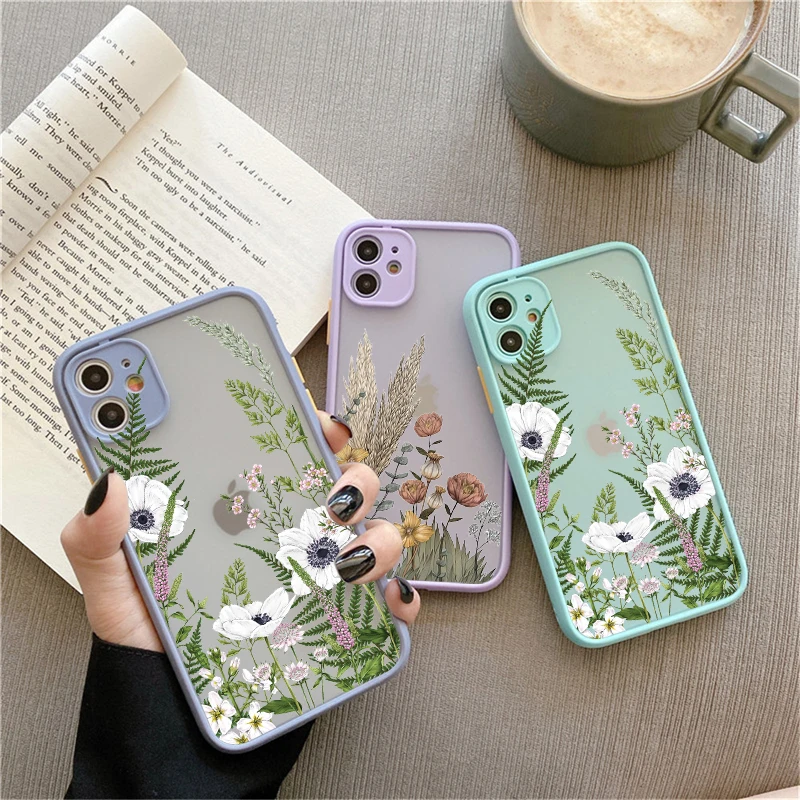 Floral Blossom Phone Case - Elegant Plant Design Back Cover
