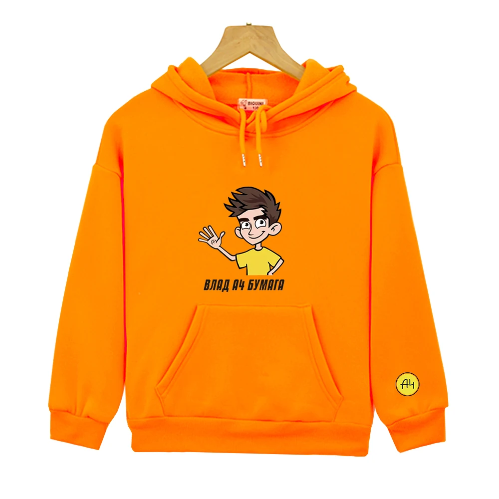 아이의 만화 그래픽 후드 Merch Vlad A4 소년의 두꺼운 후드 티셔츠 캐주얼 가족 의류 탑스 유아 소녀 옷|후드티 ...