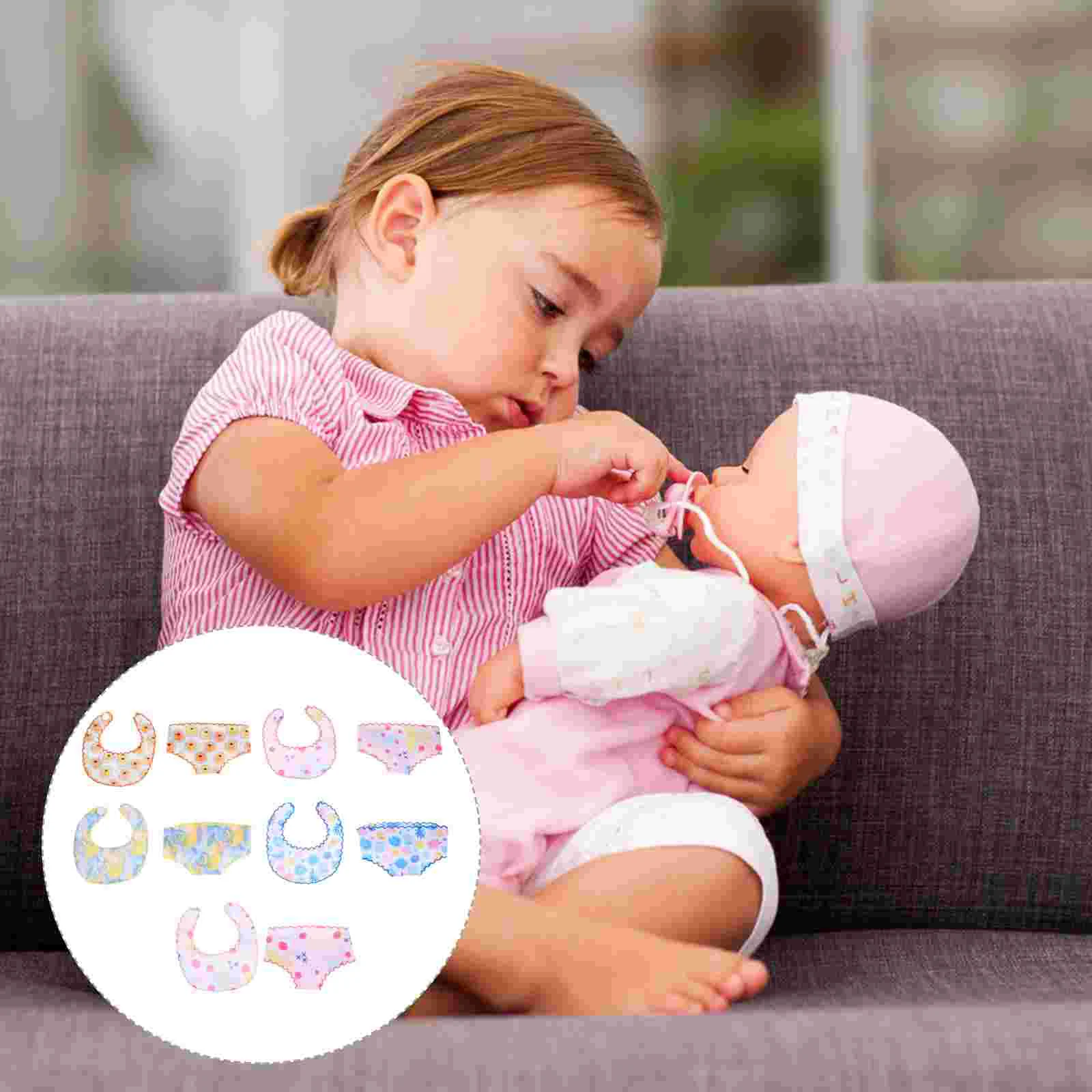 

5 Sets Replacement Bib Dress up Decorative Bib