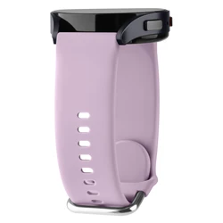 Premium 20mm Silicone Watch Strap - Versatile and Durable Design - Size L (Light Purple)