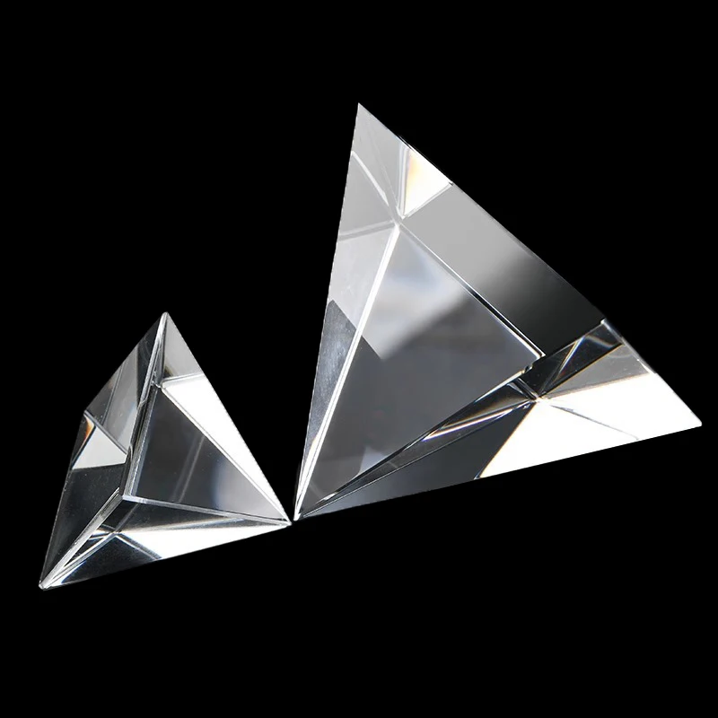 Optical Prisms Photography Prism Prism Optical Glass Crystal Pyramid 4/5/6/7/8cm Side Length