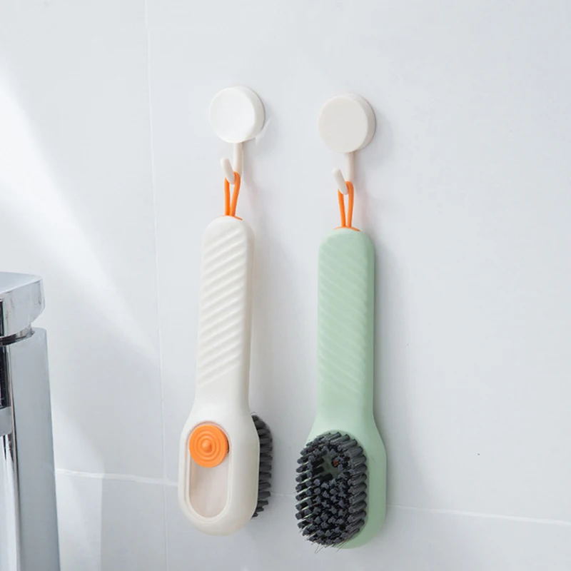 Multifunction Soft Bristled Liquid Shoe Brush Long Handle Clothing Brush Household Cleaning Tool 3