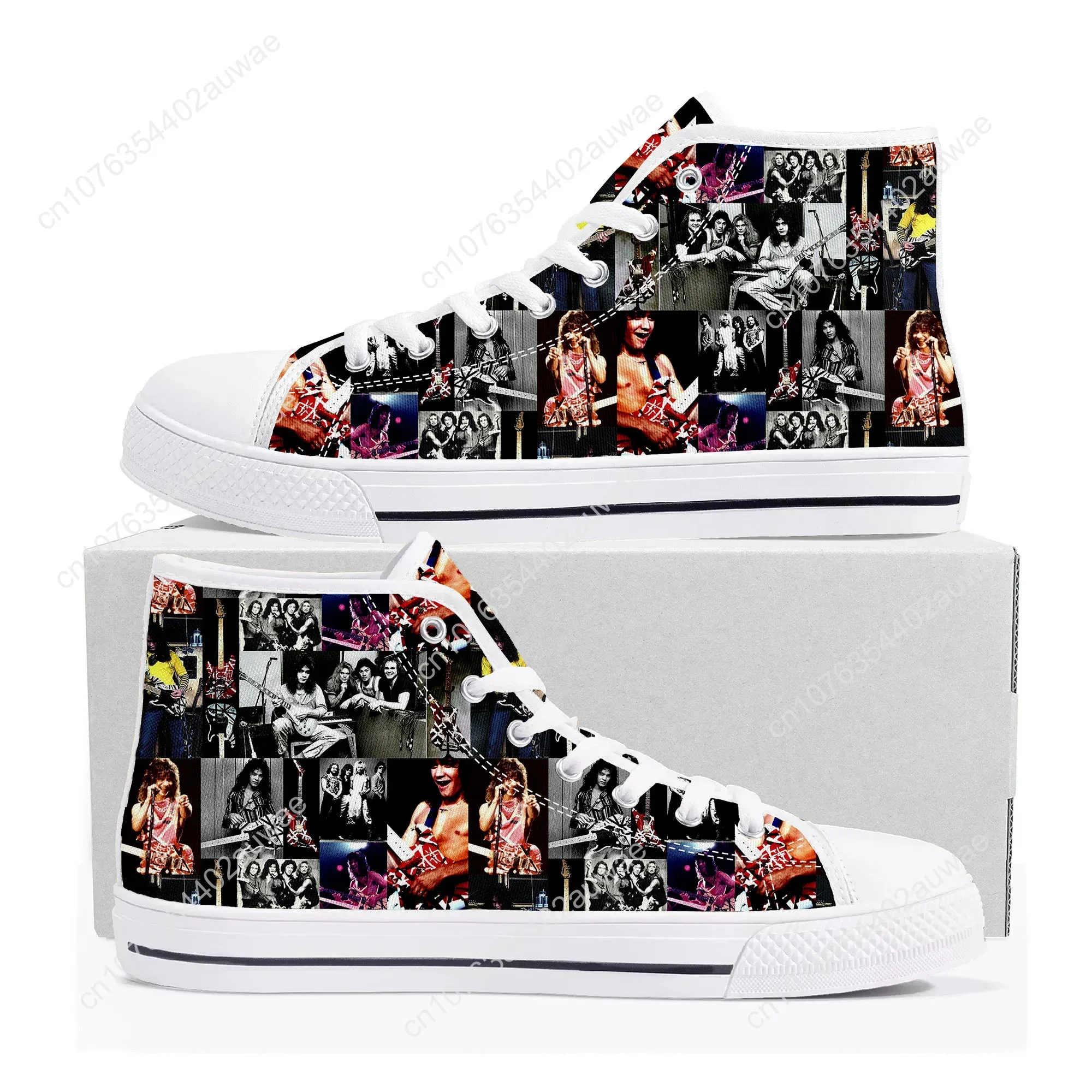 Van Evh 5150 Stripes Halen High Top Sneakers Men Women Teenager Canvas Sneaker 1984 Casual Custom Couple Shoes High Quality Shoe