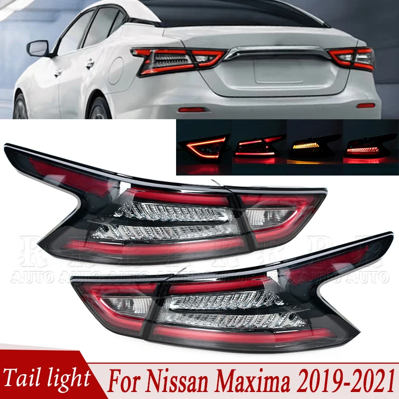 Driver Side (Left) Tail Light Assembly For 2019-2021 Nissan Maxima - LED, DOT/SAE (Part #265559DJ0A) 7 thumbnail image
