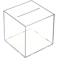 Transparent Money Box Acrylic Coin Bank Compact Saving Pot Home Accessories Desktop Piggy Bank Children Saving Container 1