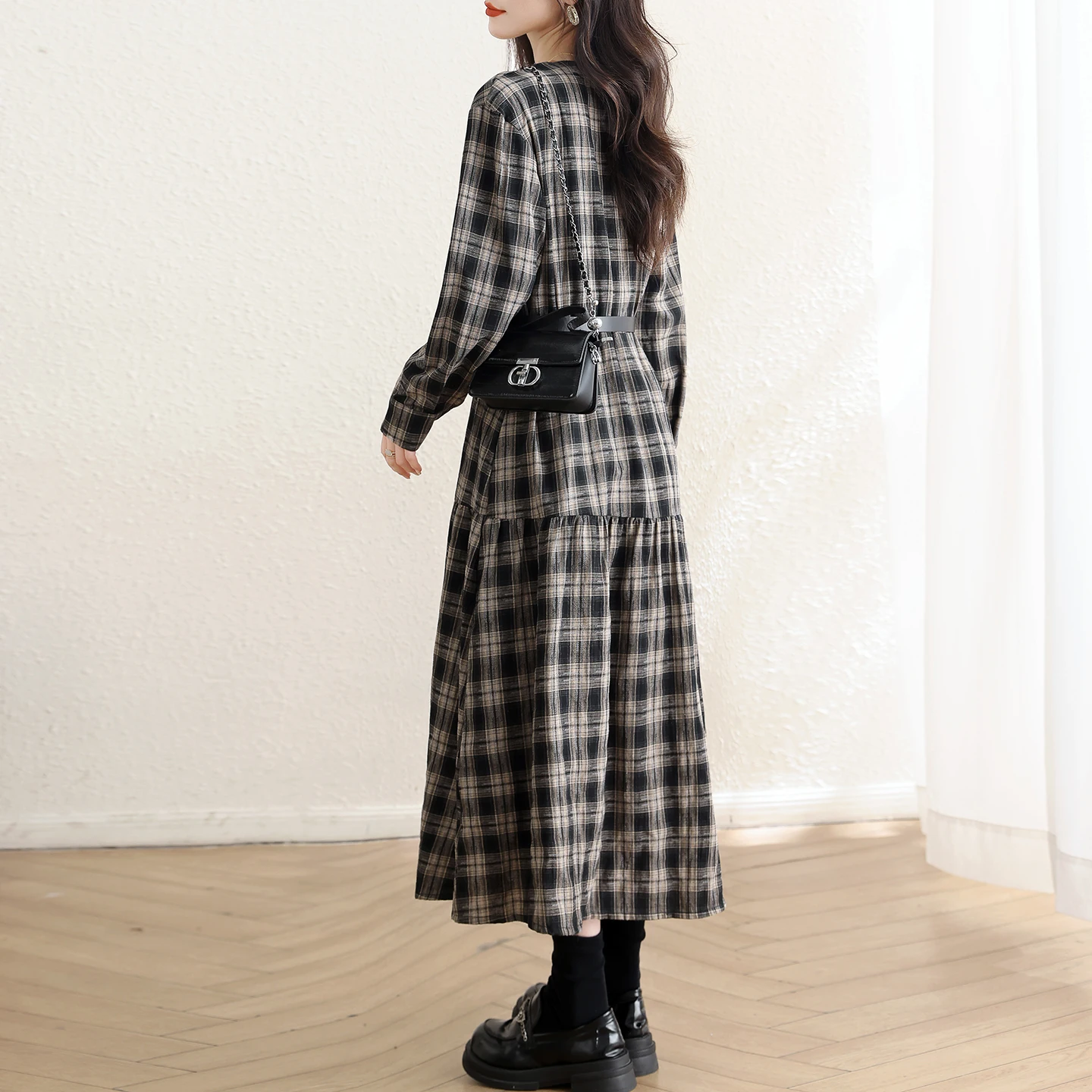 Summer Maternity Drawstring Dresses Block Color Turn-down Collar Short Sleeve Striped Patchwork Elegant Pregnancy Gowns Dresses 4 Summer Maternity Drawstring Dresses Block Color Turn-down Collar Short Sleeve Striped Patchwork Elegant Pregnancy Gowns Dresses - Image 4