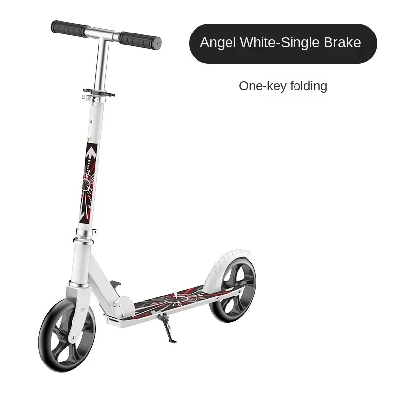 Non-Electric Adult Scooter Kick Scooter One-Click Folding Lifting Two-Wheeler City Foot Scooters