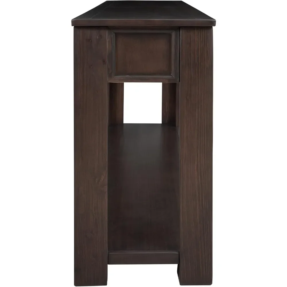 Description Picture 6 of itemVintage 4-Drawer Console Table for Entryway, Entry Hallway Foyer Behind Couch Sofa Table with Metal Handles